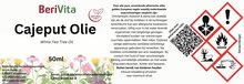 etiket cajeput olie 50ml