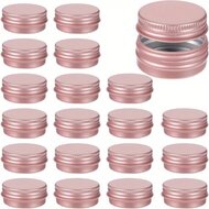 50x roze blikjes 15ml
