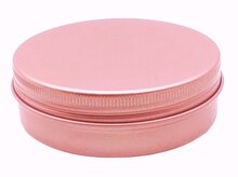 leeg 100ml blikje roze goud mat