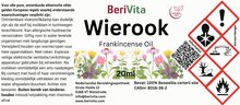 etiket Wierook, Frankincense Olie 20ml pipetfles