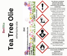 etiket tea tree olie pen met kwast