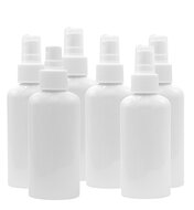 10x lege sprayflesjes 100ml wit