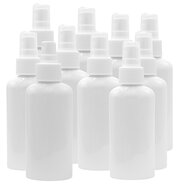 50x lege plastic sprayflesjes 100ml wit