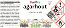 etiket agarhoutolie 10ml druppelfles