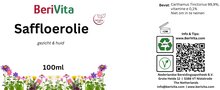 etiket saffloerolie safflower oil puur 100ml
