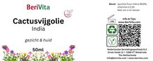 etiket cactusvijgolie uit India