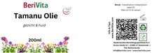etiket tamanu olie 200ml pompfles