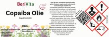 etiket copaiba olie 50ml