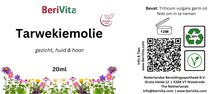etiket tarwekiemolie pipetfles puur koudgeperst