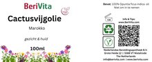 etiket cactusvijgolie prickly pear 100ml puur gezicht