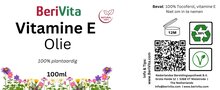 etiket vitamine E olie tocoferol natuurlijk 100ml