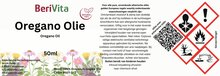 etiket oregano olie 50ml