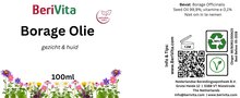 etiket borage olie bernagie olie 100ml puur