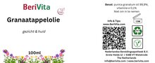 etiket granaatappelolie pome granate 100ml