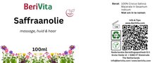 saffraanolie etiket