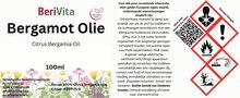 etiket bergamot olie