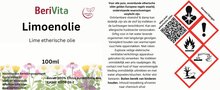 etiket limoenolie