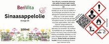 etiket sinaasappelolie 100ml