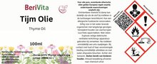 etiket tijmolie 100ml