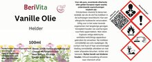 etiket vanille olie helder