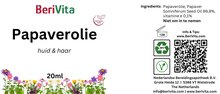 etiket papaverolie 20ml