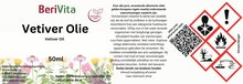 etiket vetiver olie 50ml