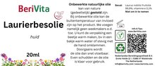 etiket laurierbesolie 20ml pipetfles