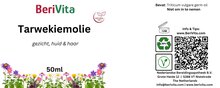 etiket tarwekiemolie 50ml