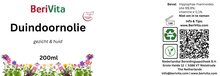 etiket duindoornolie 200ml pompfles