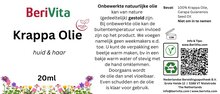 etiket krappa olie pipetfles 20ml