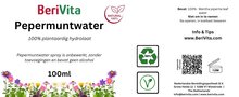 etiket pepermuntwater 100ml spray