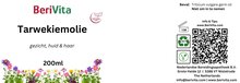 etiket tarwekiemolie 200ml