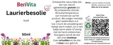 etiket laurierbes olie puur koudgeperst