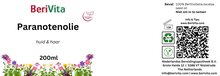 etiket paranotenolie 200ml pompfles