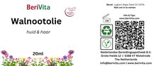 etiket walnootolie pipetfles