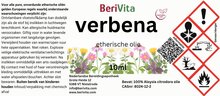 verbena olie 10ml etiket