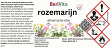 etiket rozemarijnolie 20ml