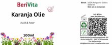 karanja olie etiket 100ml