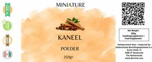 kaneelpoeder etiket