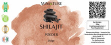 etiket shilajit poeder