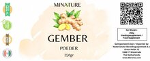etiket gember poeder