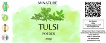etiket tulsi poeder