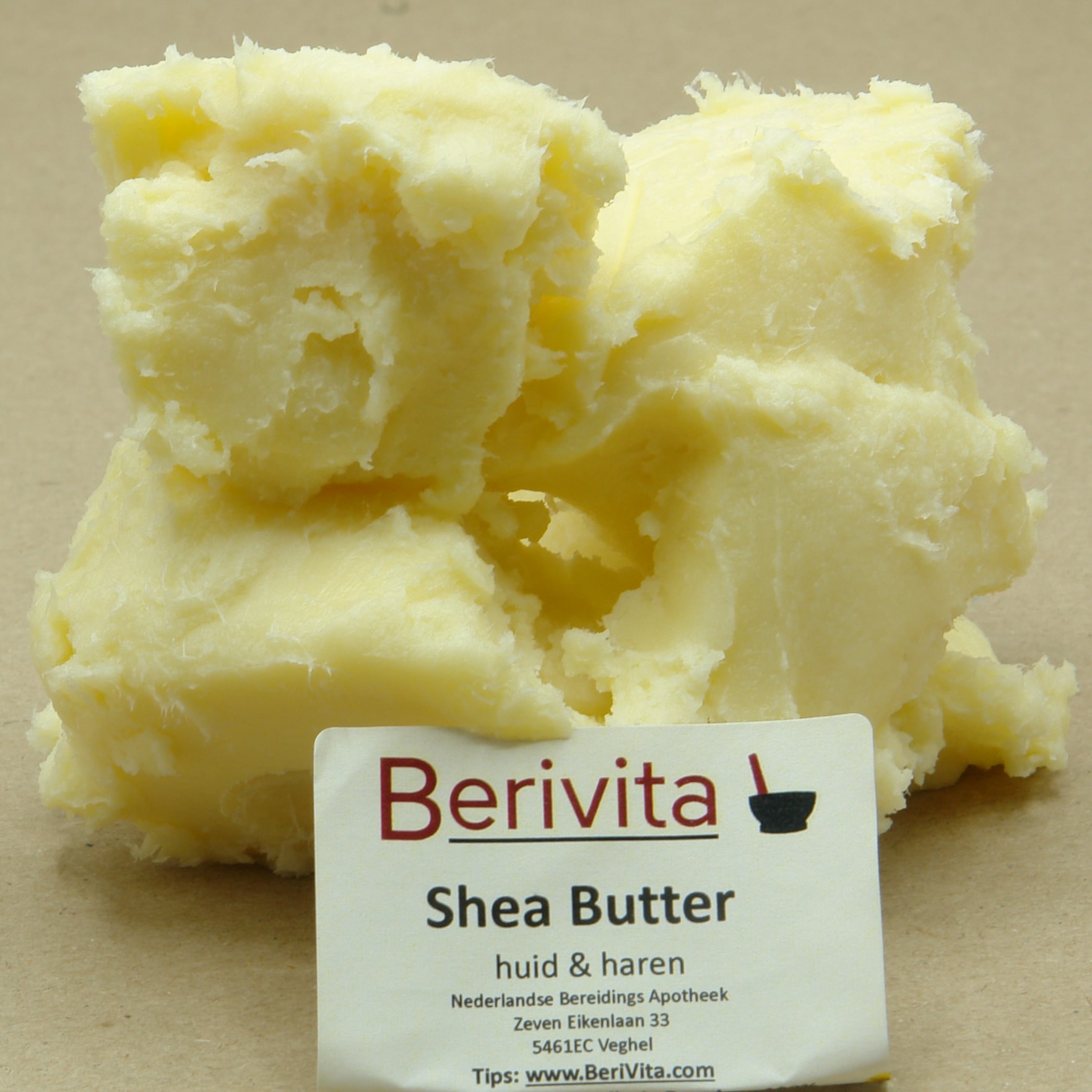 Shea Butter 10kg Blok, €1,29 per 100gr. Ongeraffineerde Pure Bulk - BeriVita.com - Natuurlijk &