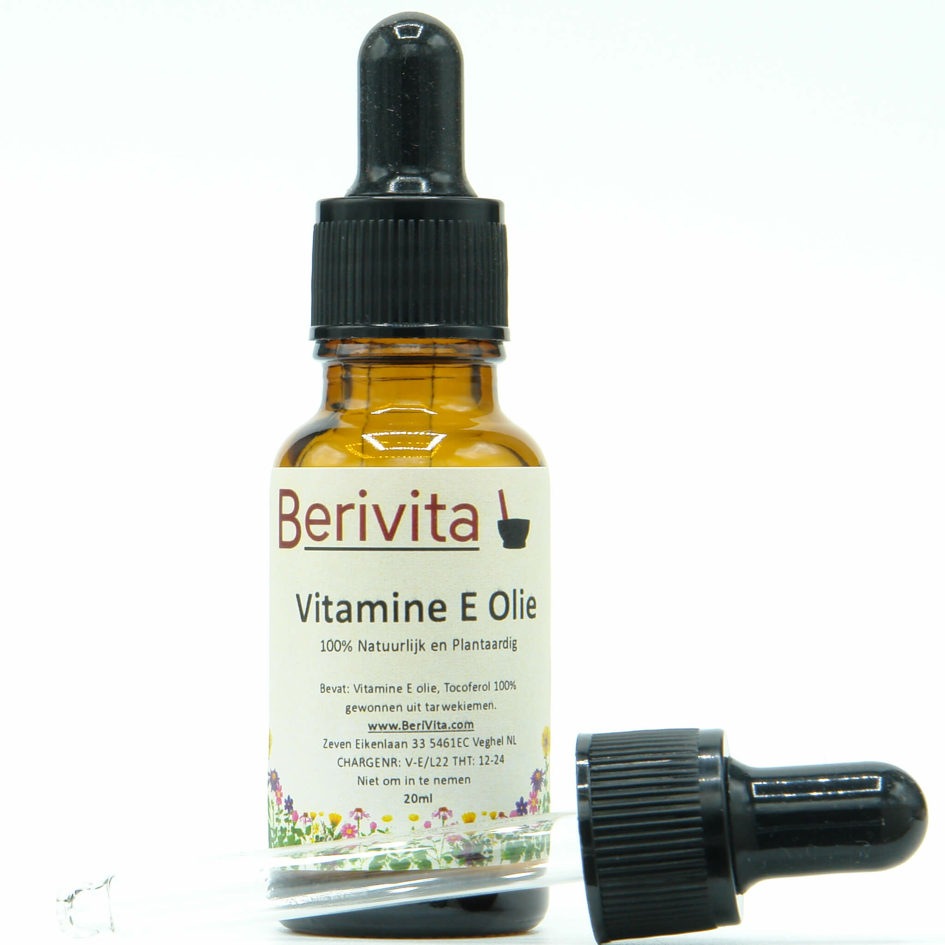 pak Goed gevoel Rendezvous Vitamine E 100% PUUR 20ml. Onverdund Antioxidans. Natuurlijke Tocoferol  voor Huid en Haar - BeriVita.com - Natuurlijk & Puur