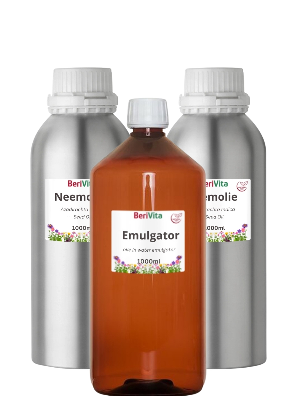 set 2x liter neemolie en 1x liter emulgator
