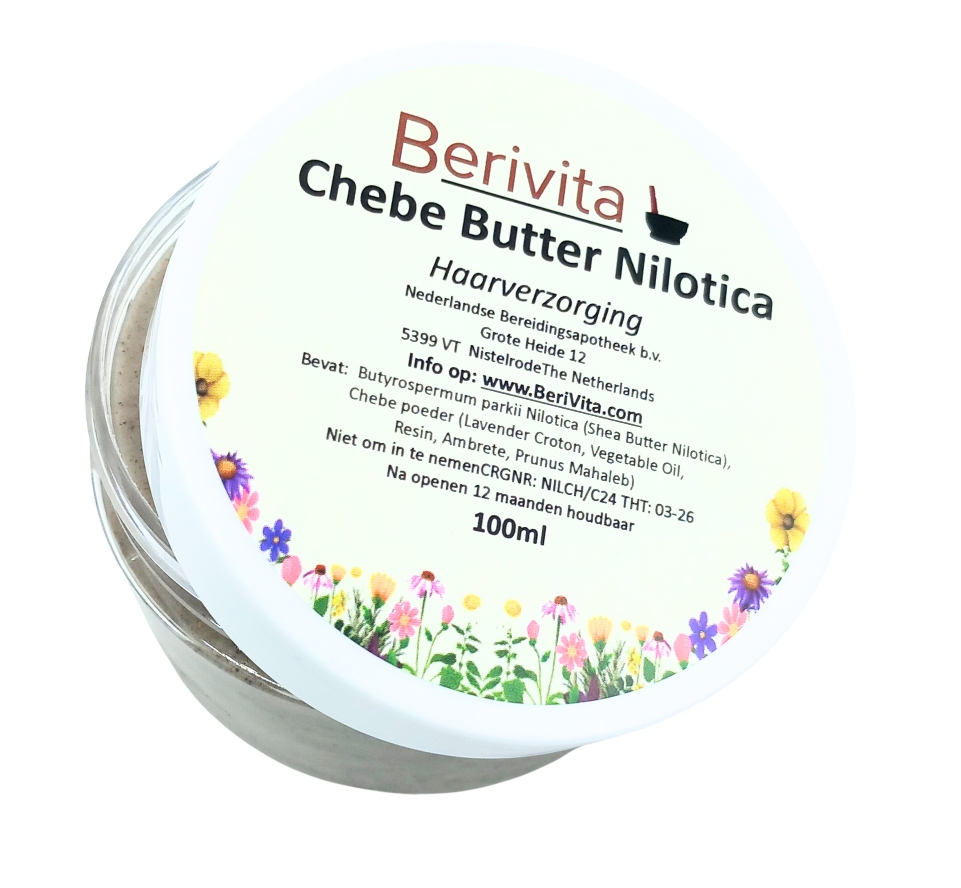 chebe poeder met shea butter nilotica haarmasker 100ml
