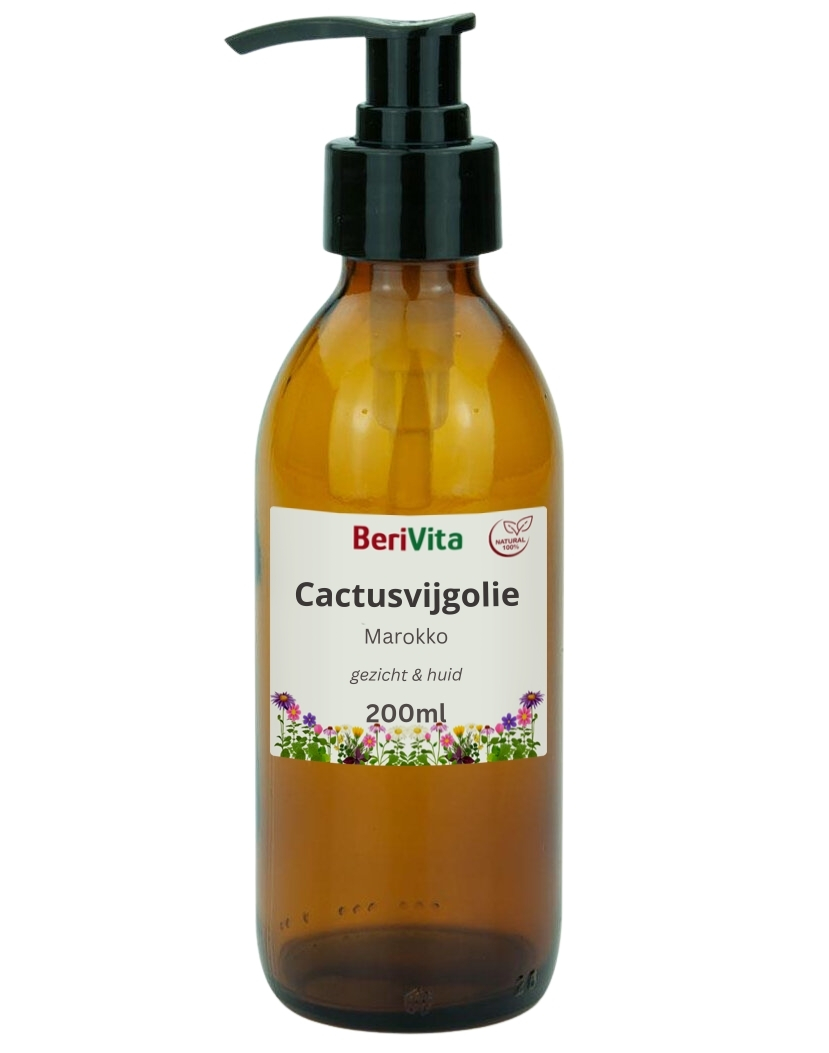 marokkaanse cactusvijgolie 200ml glas