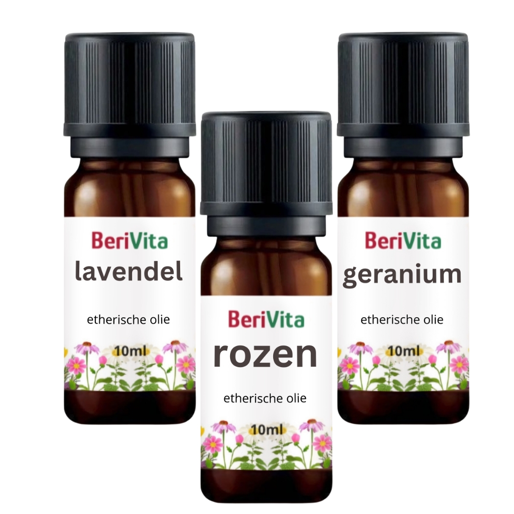 bloemen etherische olie set