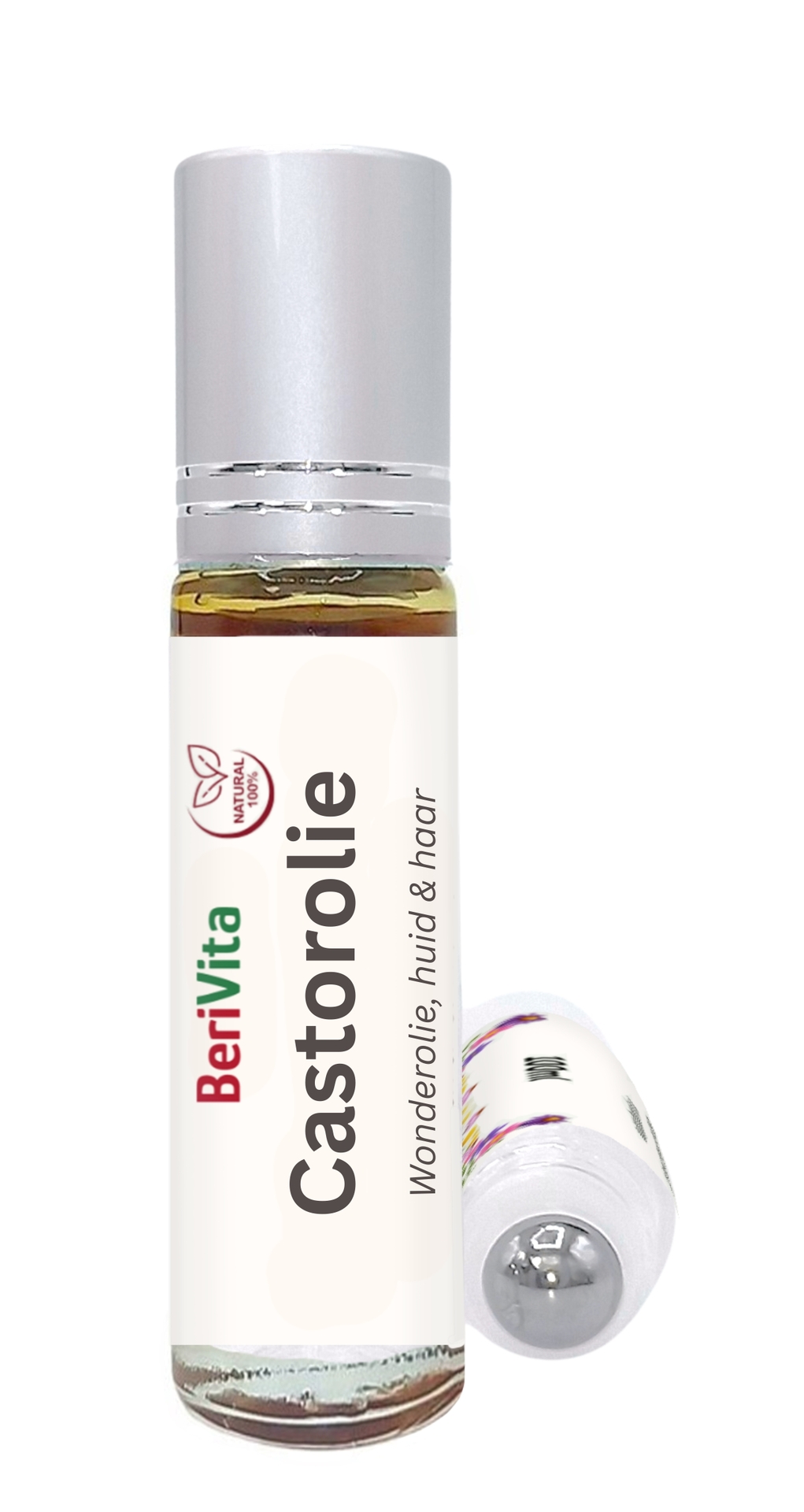 castorolie huid en haar rollerfles