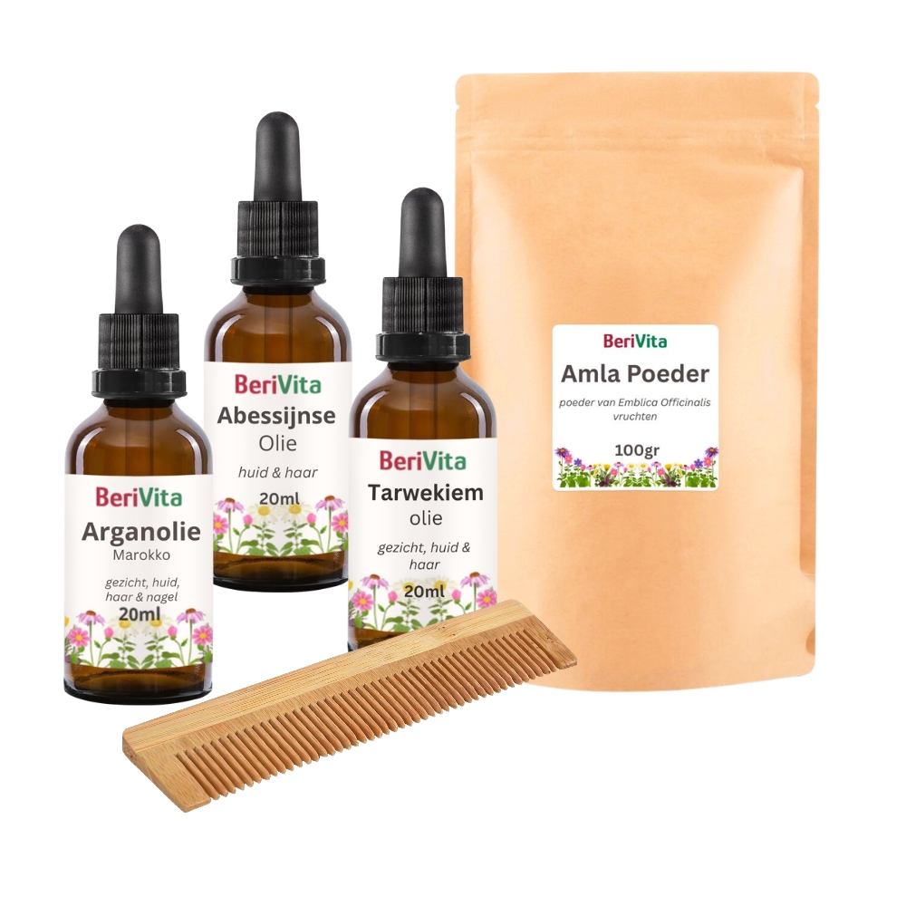 haar hoofdhuid verzorging natuurlijk set
